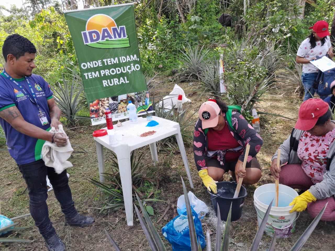 Em Tonantins, agricultores participam de Demonstração de Métodos sobre controle de pragas 