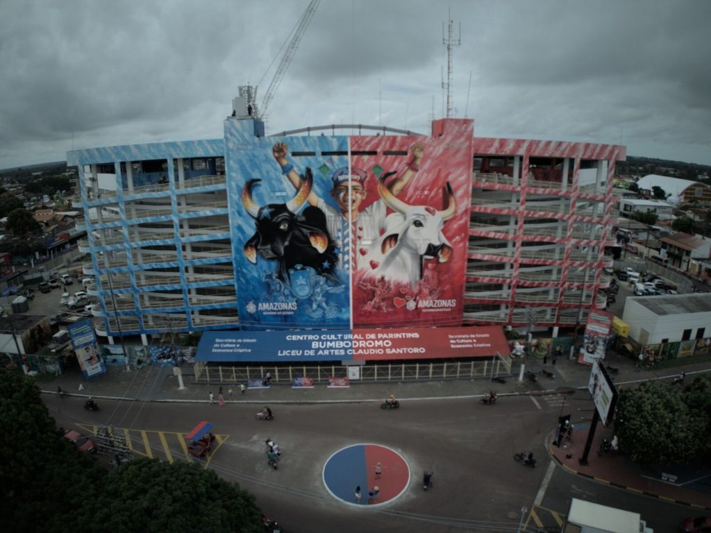 Festival de Parintins 2025: PC-AM reforça ações de segurança no Bumbódromo com instalação da Delegacia do Turista 3 PC AM IMAGEM AEREA DO BUMBODROMO FOTO AGUILAR ABECASSIS 2 1