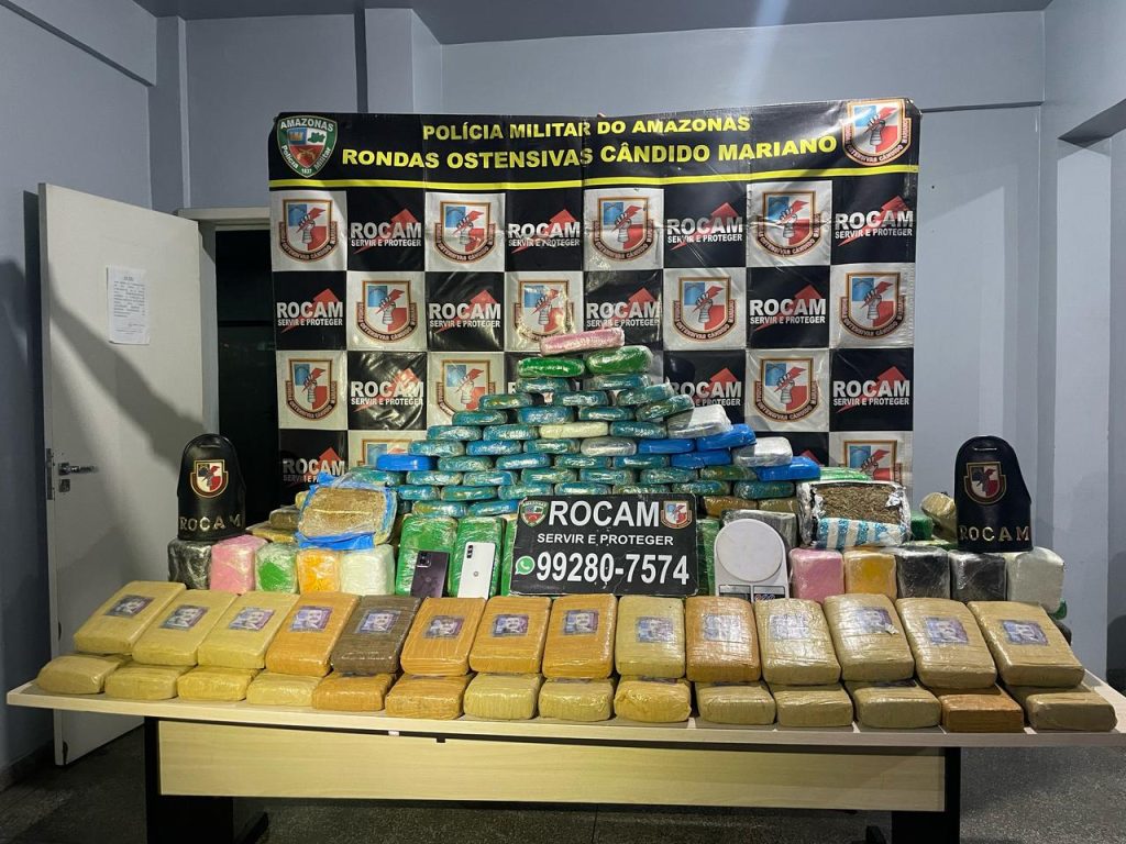 Polícia Militar do Amazonas registra aumento de 56% na apreensão de entorpecentes, em 2025