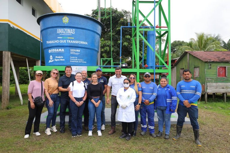Em Benjamin Constant, governador Wilson Lima inaugura Projeto Água Boa e iluminação pública de LED