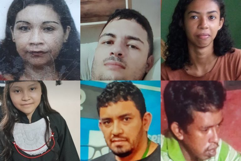PC-AM solicita divulgação das imagens de seis pessoas que desapareceram em Manaus
