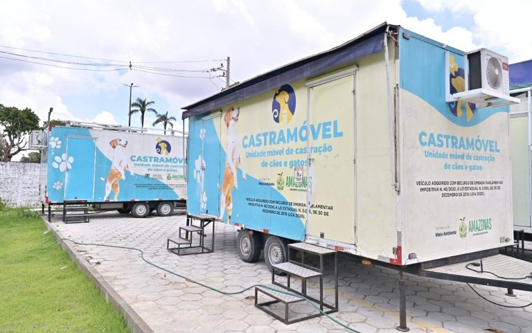 Pela primeira vez, Carauari recebe Castramóvel para castração e vacinação de animais