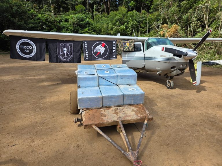 Polícia Militar do Amazonas apreende meia tonelada de cocaína em área de mata no município de Maués