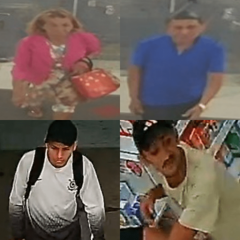 PC-AM solicita colaboração para identificar casal de idosos e dois homens por crimes em drogarias no bairro Japiim